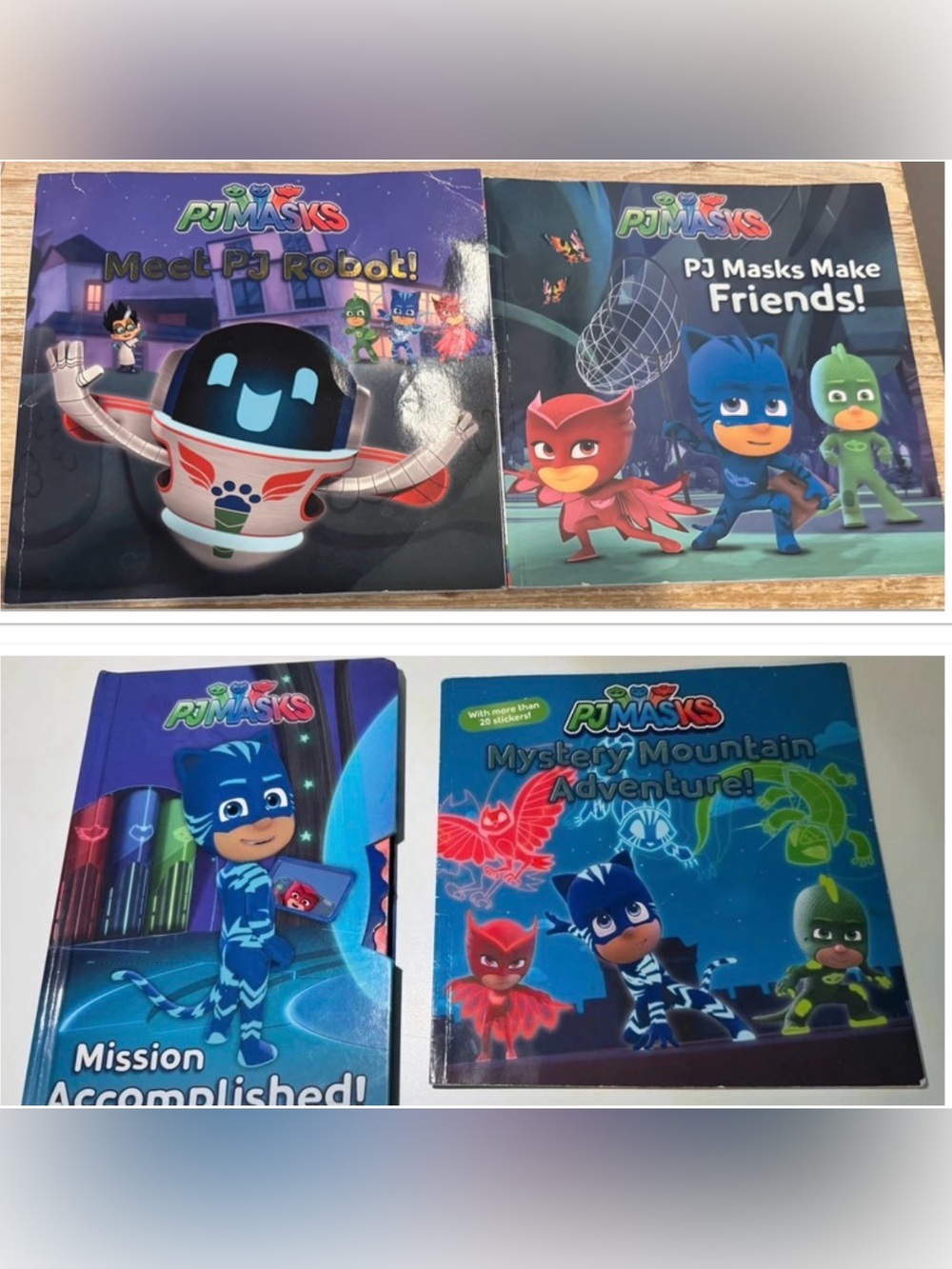 4 PJ Masks Kids Books - Picture 1 of 6
